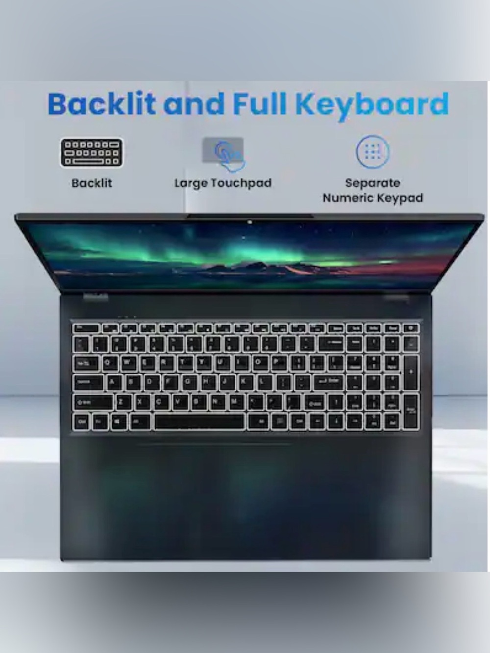 17.6" Arctic Gray Laptop - Alder Lake N95, 16GB, 512GB SSD Windows 11 - Picture 7 of 9